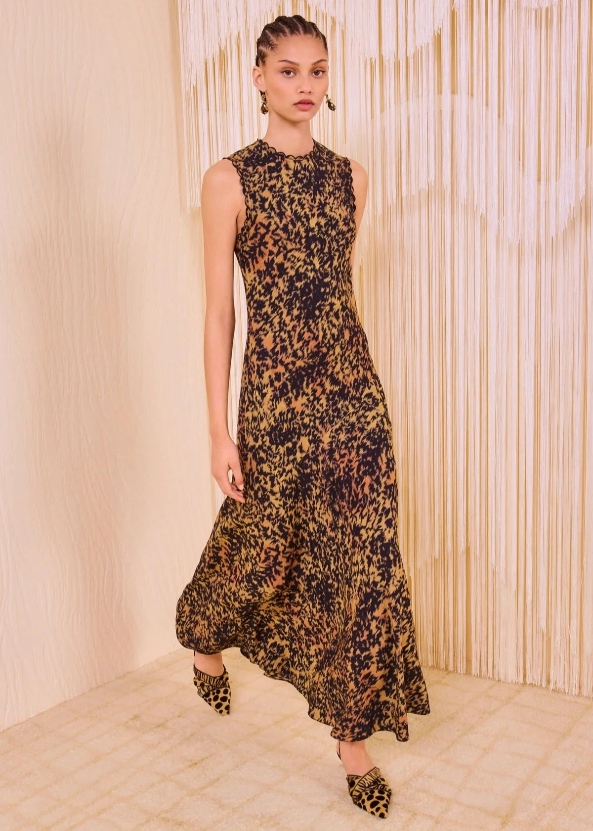 Ulla Johnson Clea Sleeveless Bias Long Dress Summer Ready