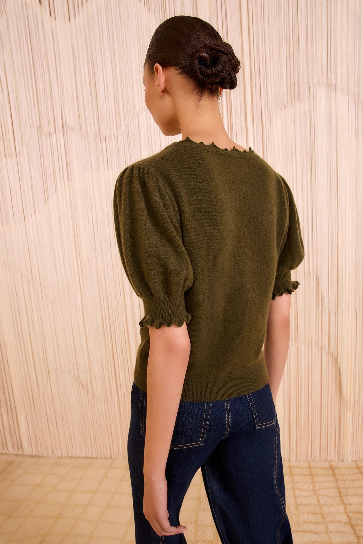 Sustainable Textile Ulla Johnson Polline Short Sleeve Top