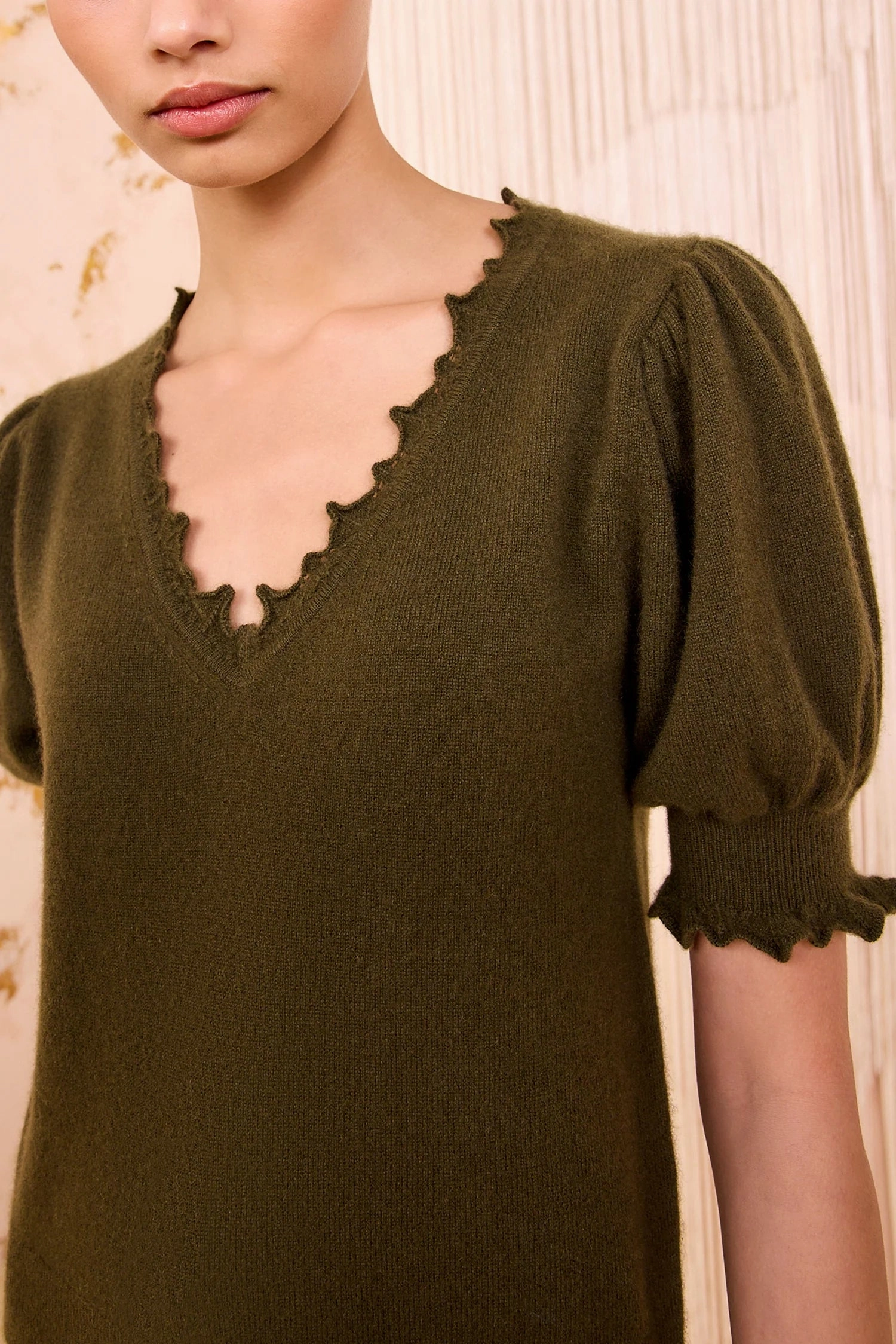 Ulla Johnson Polline Short Sleeve Top LightReflective LoopwheelFabric