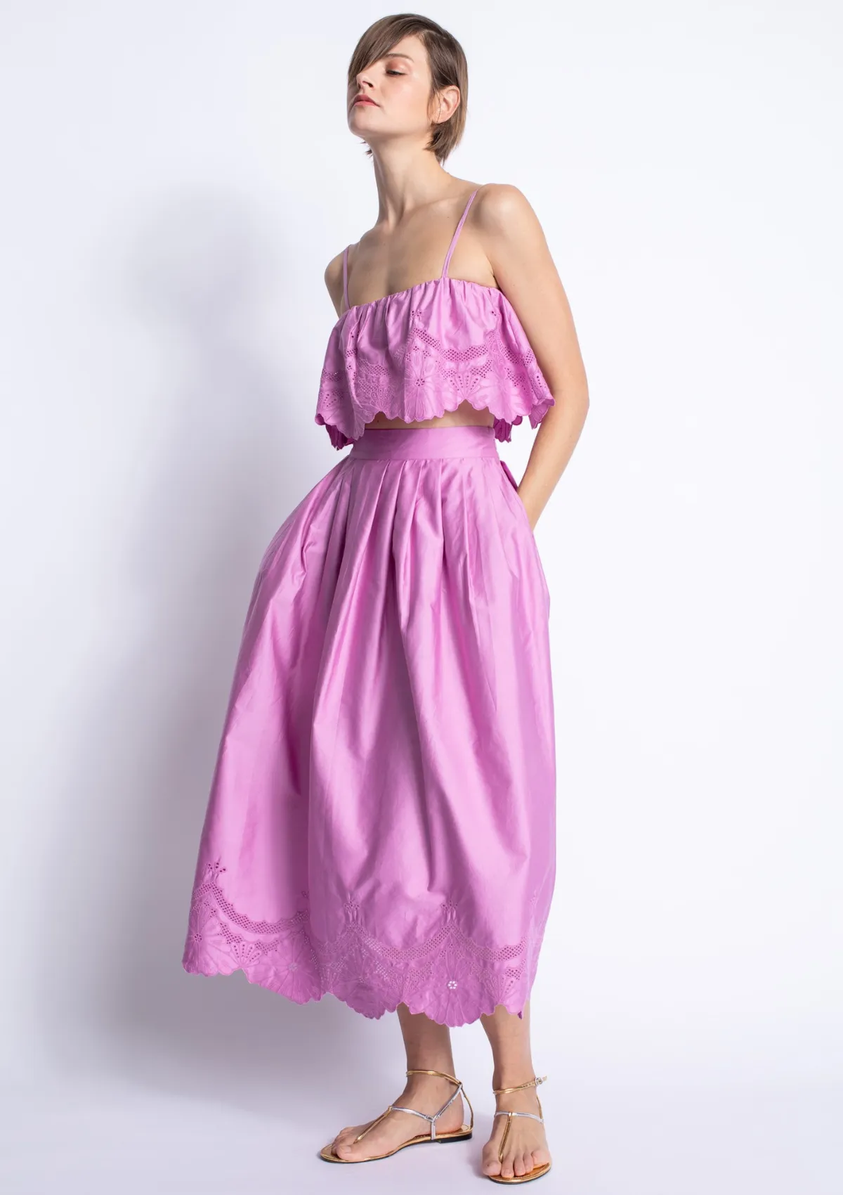 Mora Embroidered Skirt Flexible Fit