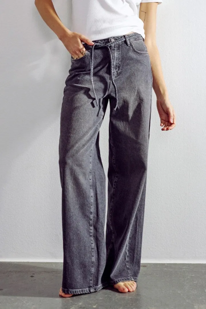 NUBROOKLYN JEANS - Grey Denim Teen Outfit Night Out Party Look Eco Friendly Dye