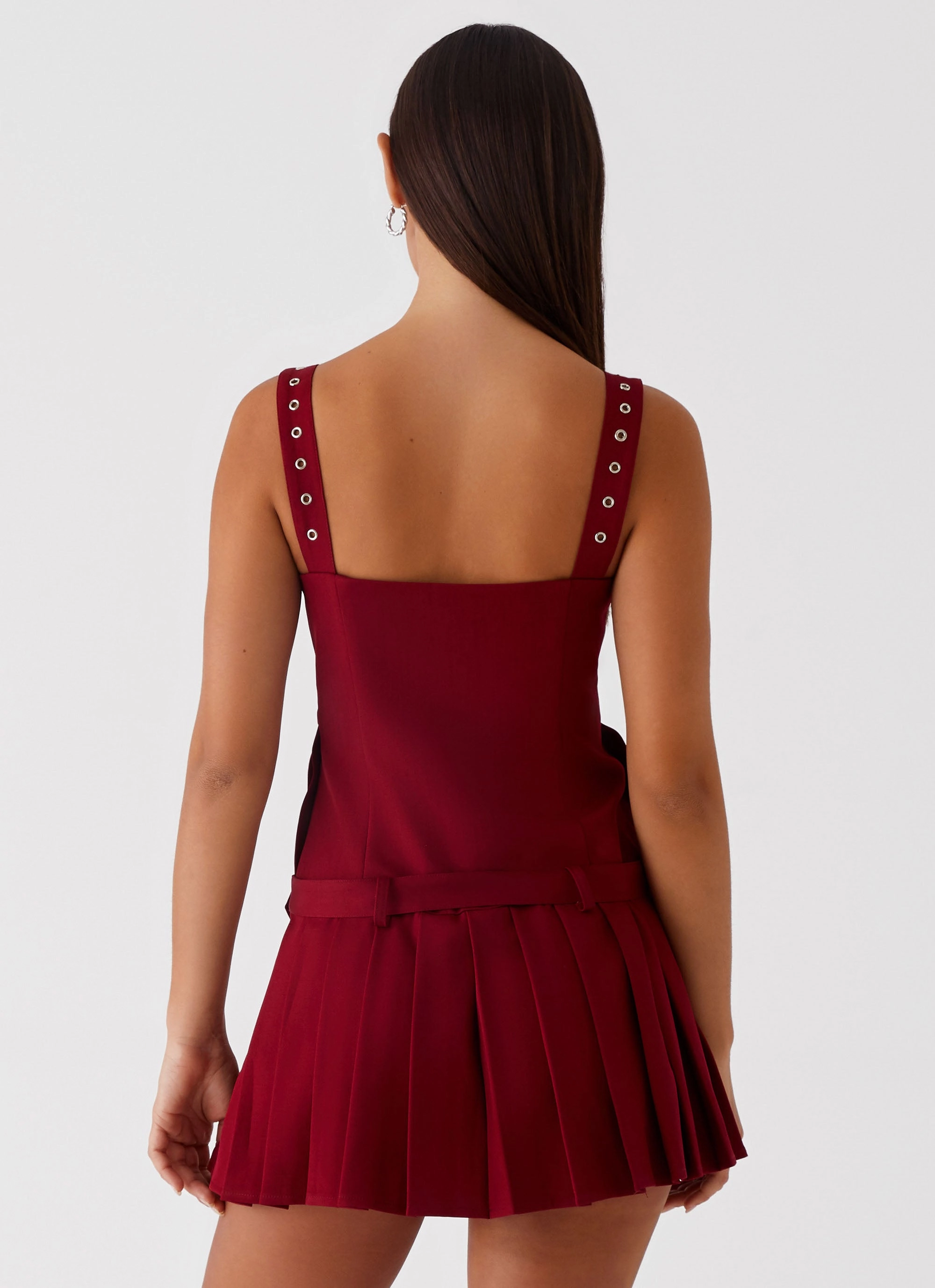 Uma Mini Dress - Cherry Red Timeless Style Wear