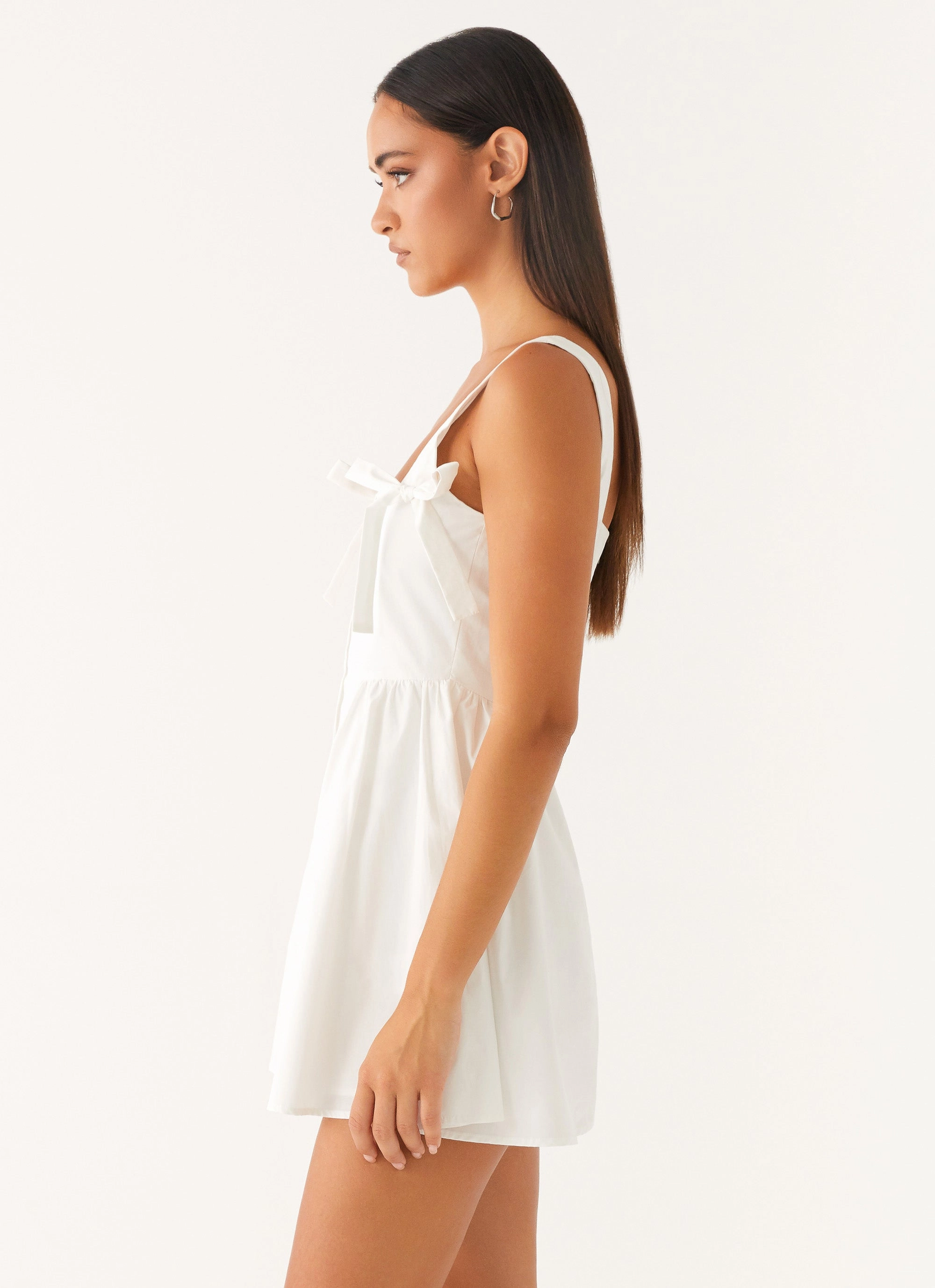 Unconditional Mini Dress - White Lounge Ready MoldResistantTexture