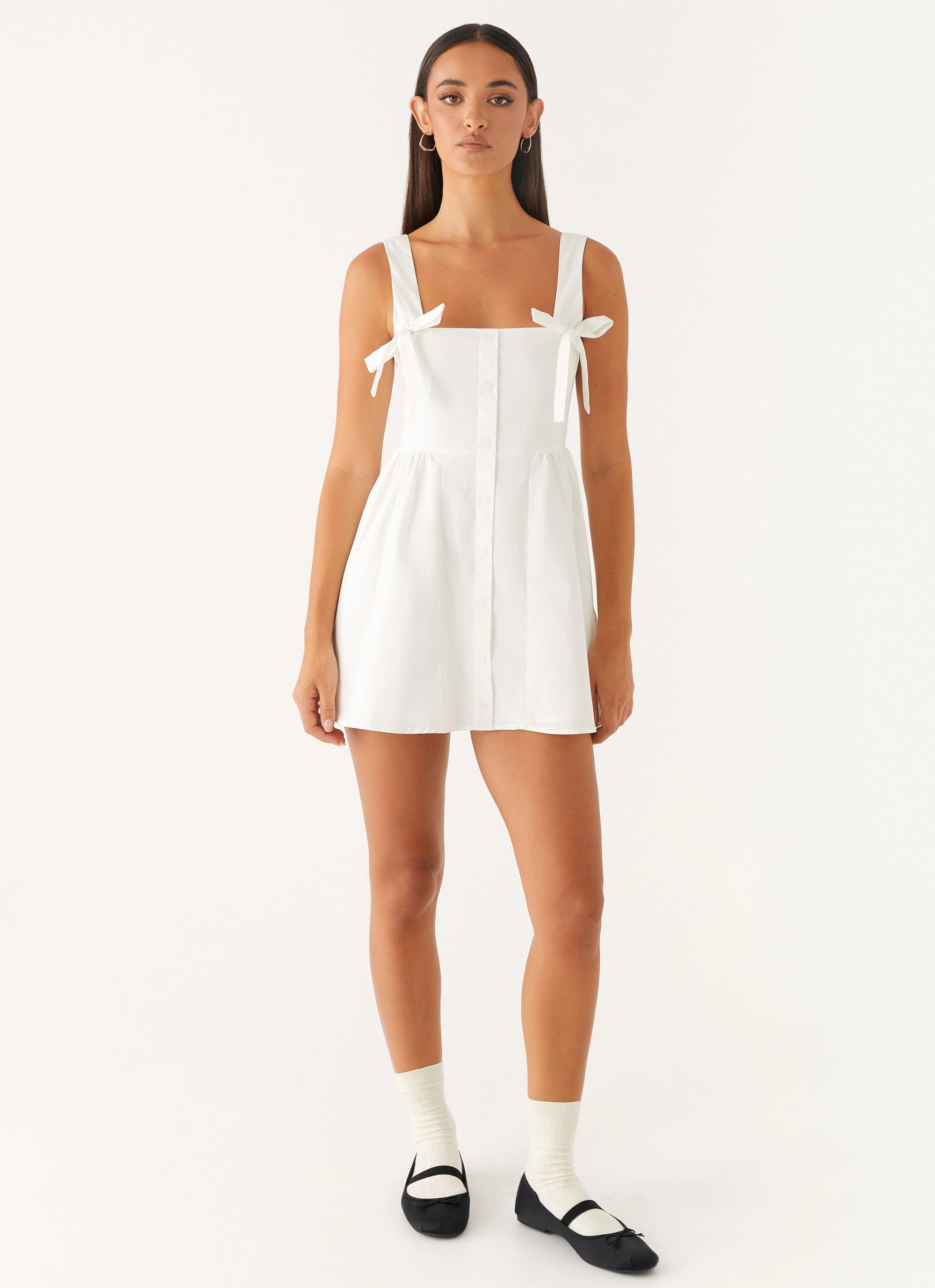 Unconditional Mini Dress - White Luxe Touch Relaxed Wear