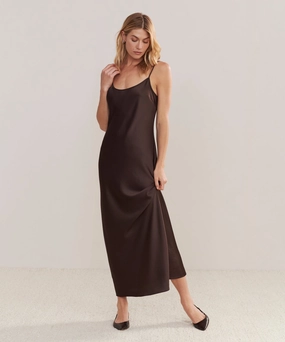 Cleo Slip Dress Airy Layer Street Elegance
