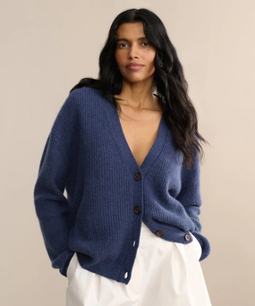 Cropped Cashmere Cocoon Cardigan Walk In Park Eco Conscious Production