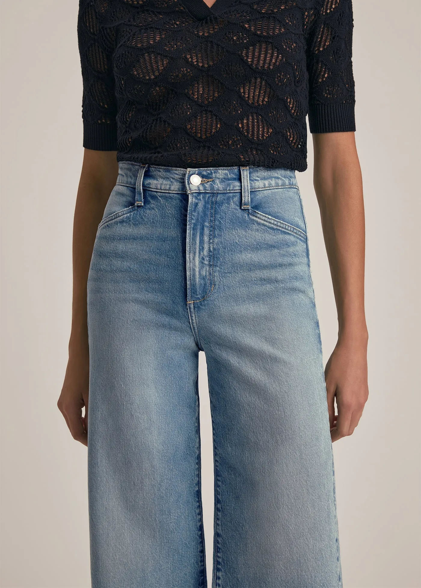 Favorite Daughter the Mischa Super High Rise Wide Leg Crop Daily Wear Nature Lover Holiday Vibes High Quality