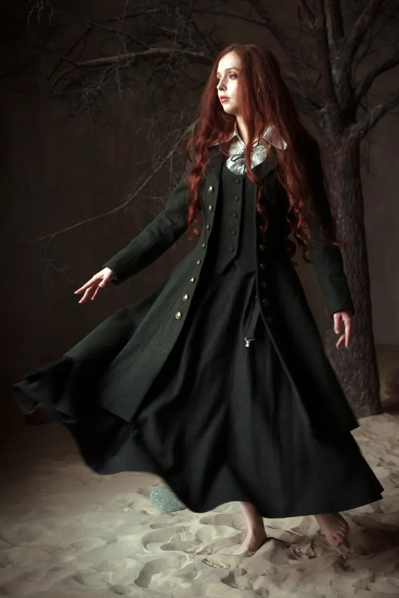 TearResistant Reinforcements FoldableStructure Doreen 15 |Vest-Layered 100% Wool Coat