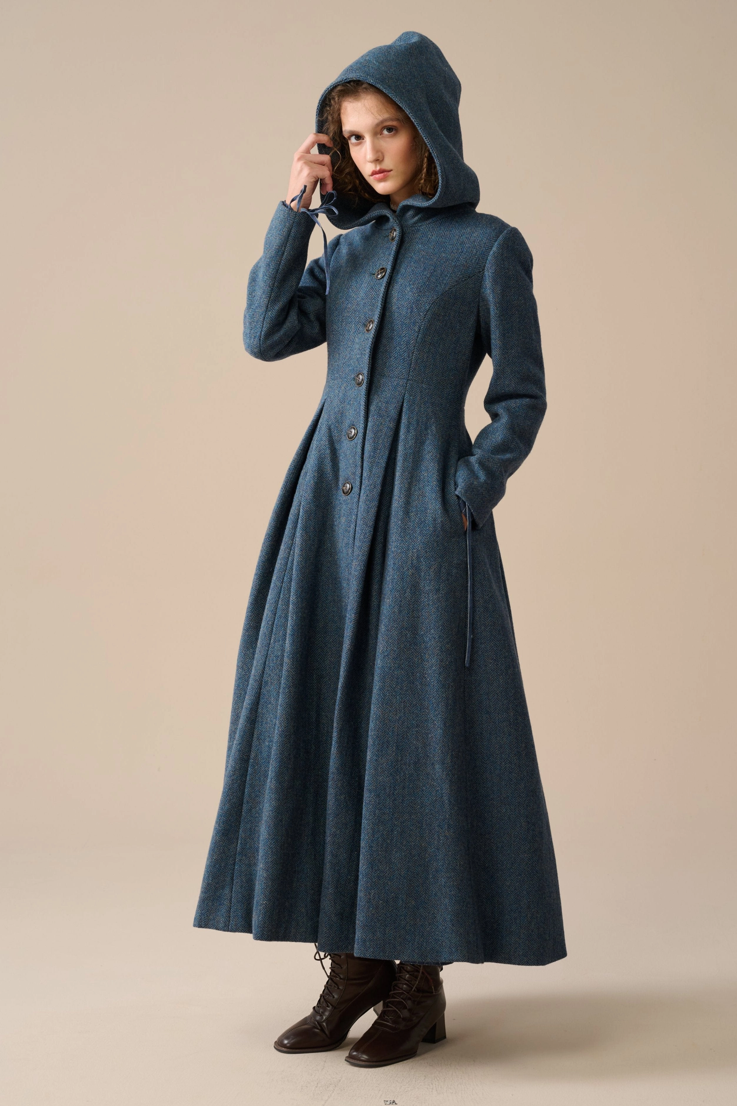 My Fair Lady 26 | Hooded Wool Coat Simple Layers Ergonomic Mobility Cut