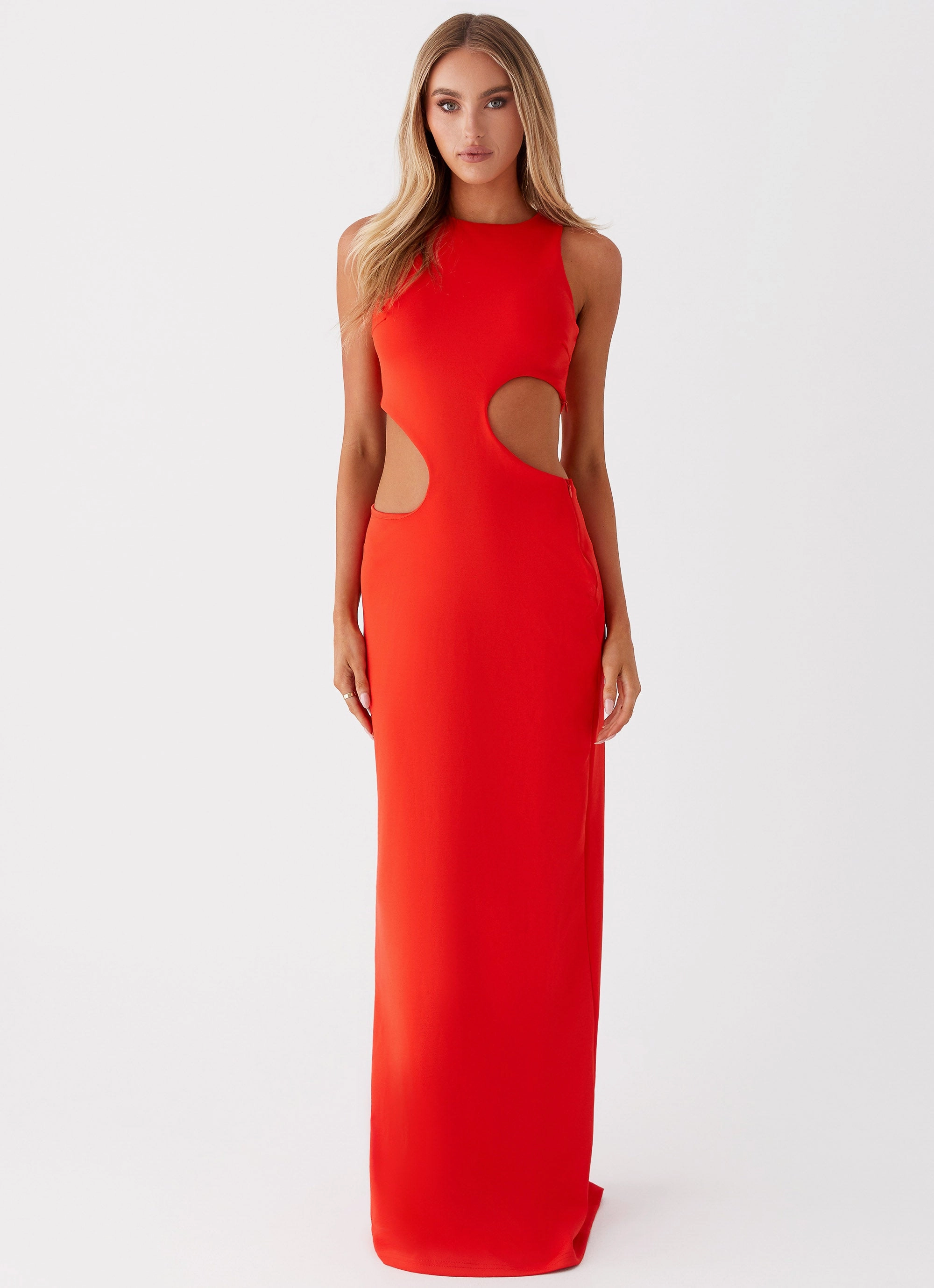 Vaeloria Maxi Dress - Red spring fresh