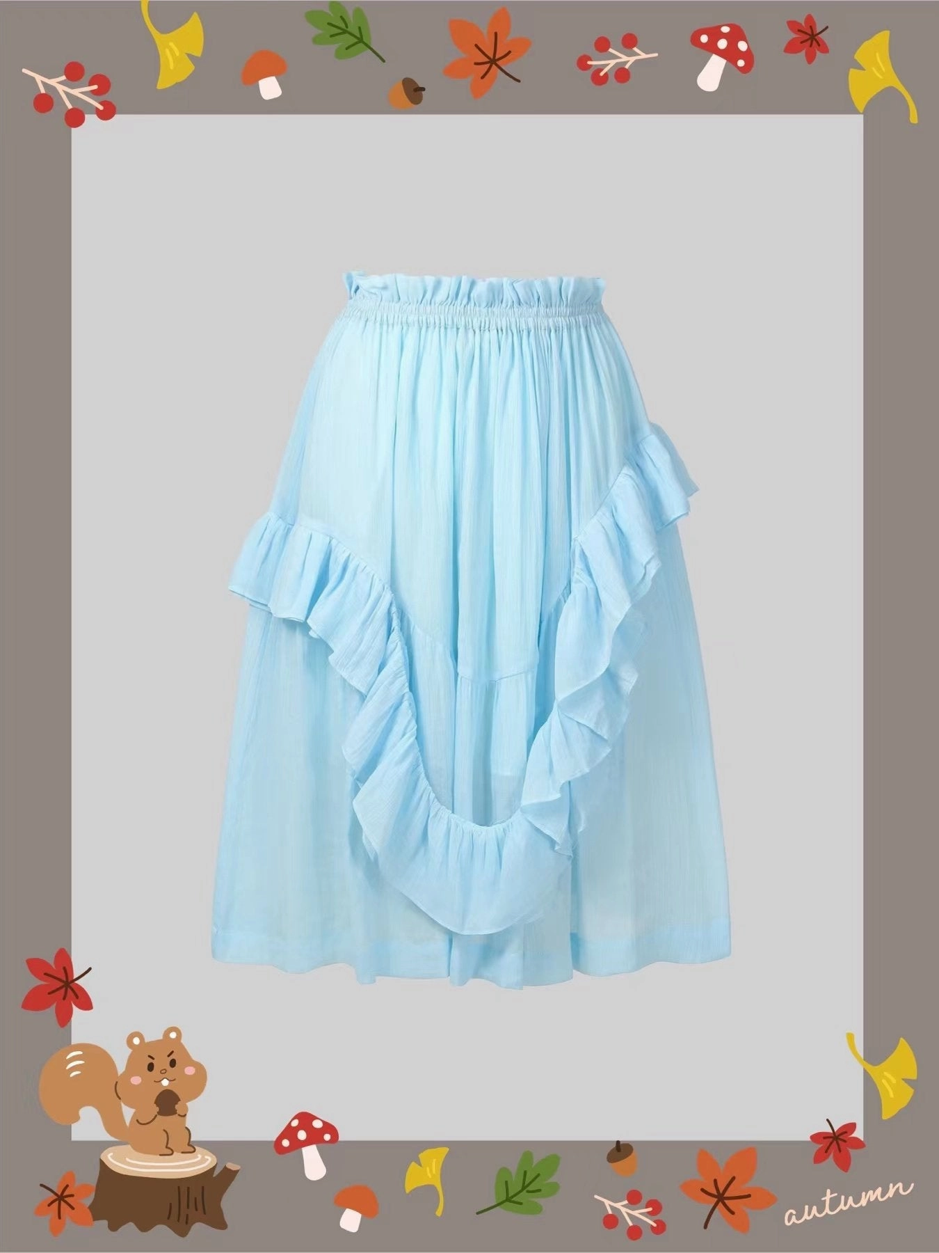 Sublimation Print Resistant Tulip 03 | Cotton Skirt