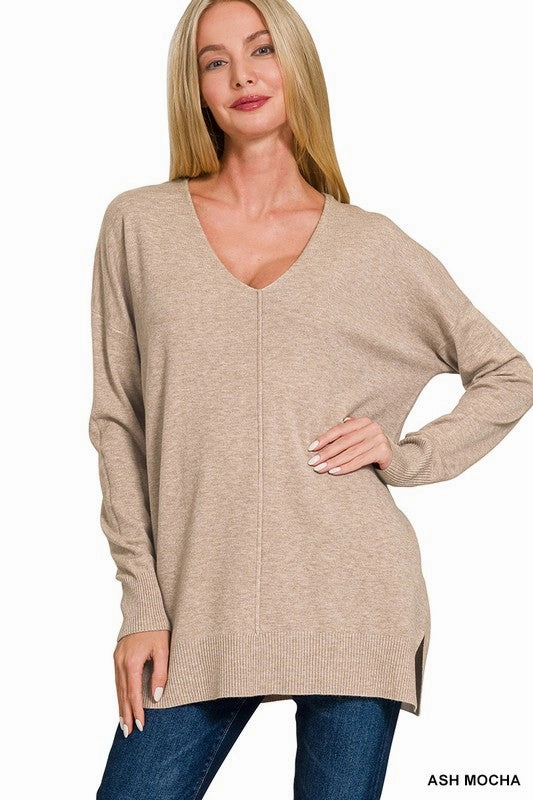 Venelope Viscose Front Seam Sweater S-XL Professional Look