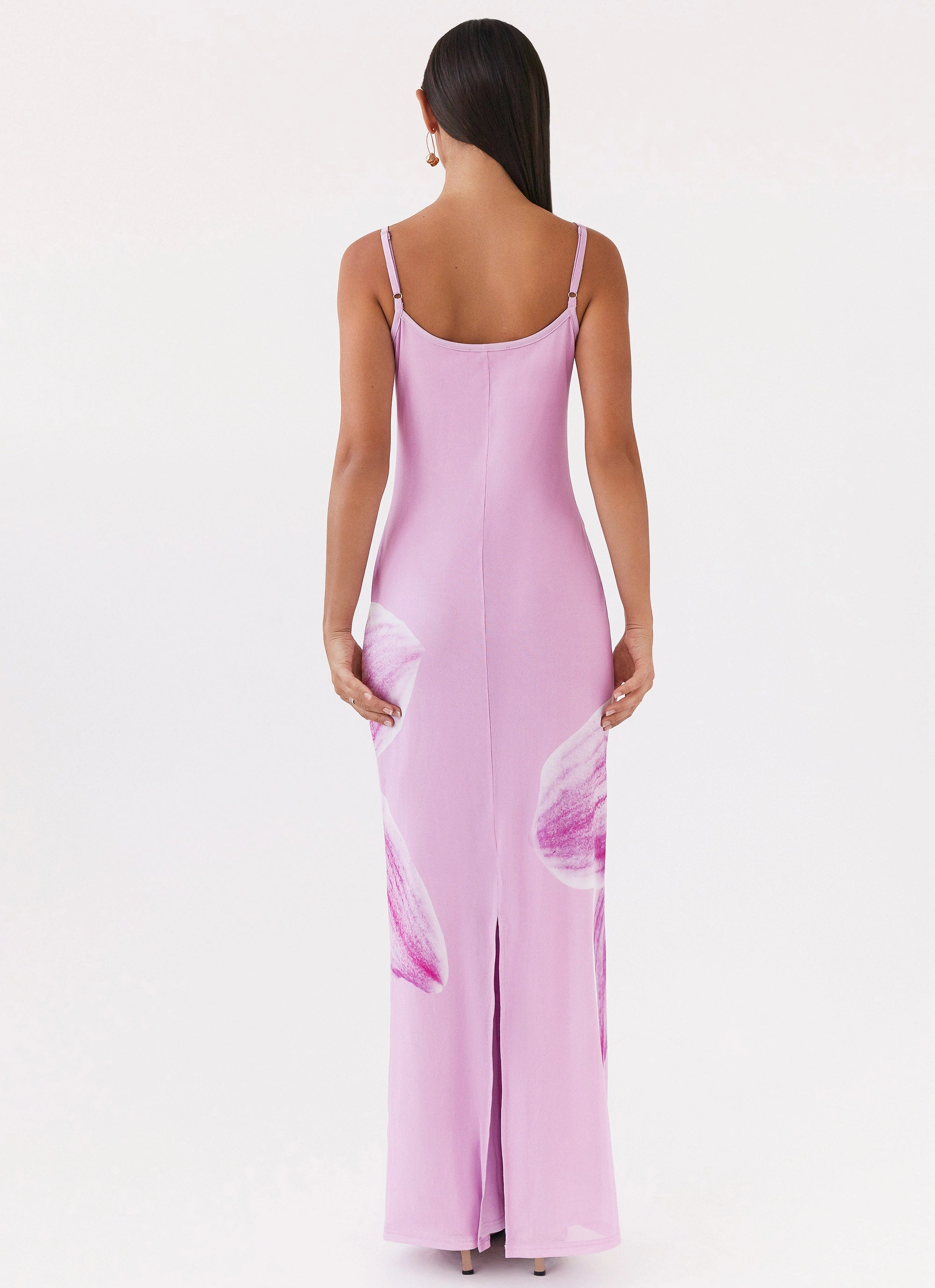 Grace Flow Gentle Glow Bad News Mesh Maxi Dress - Pink Magnolia