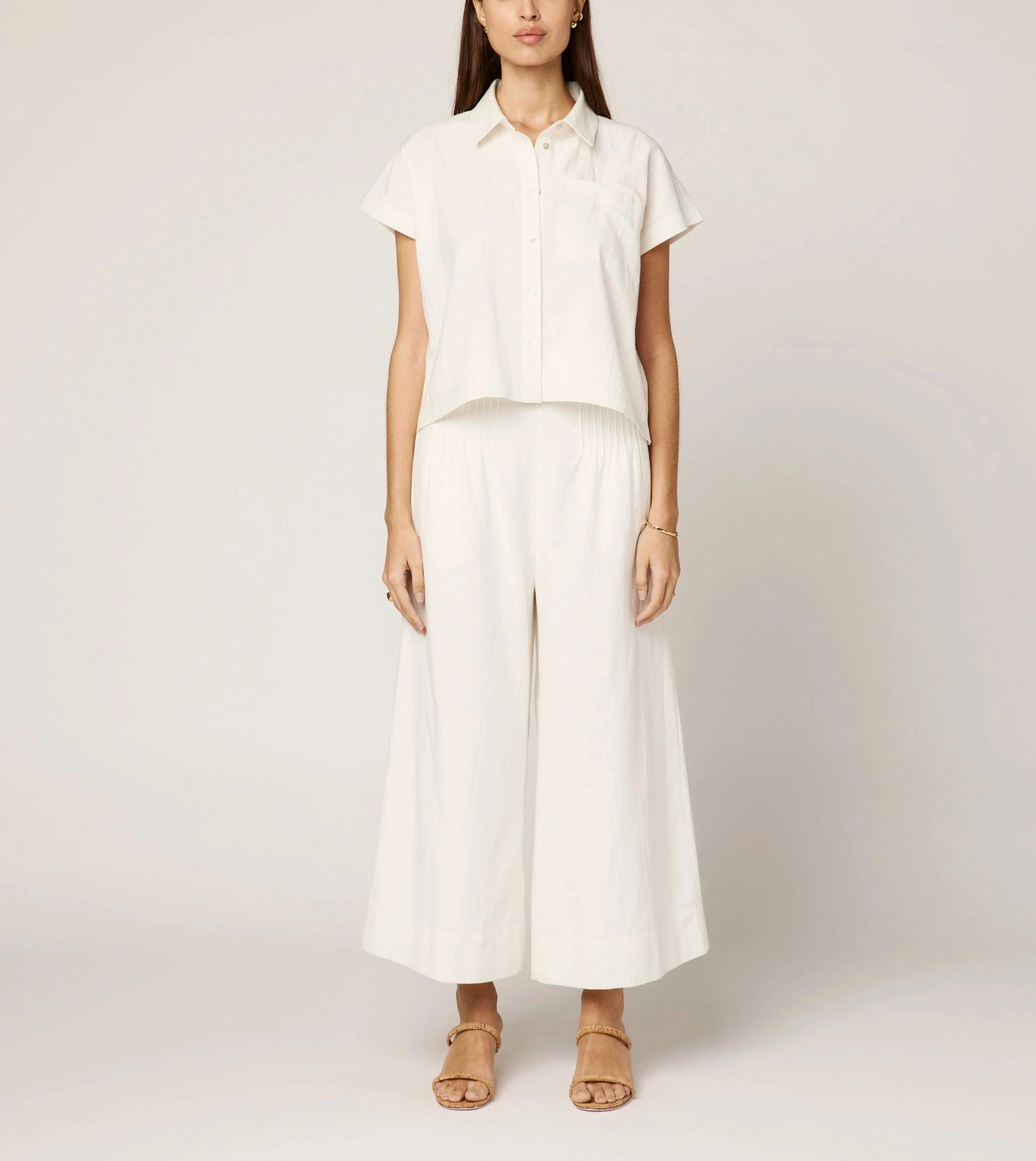 Kalora Blouse | Ivory Durable Color Retention