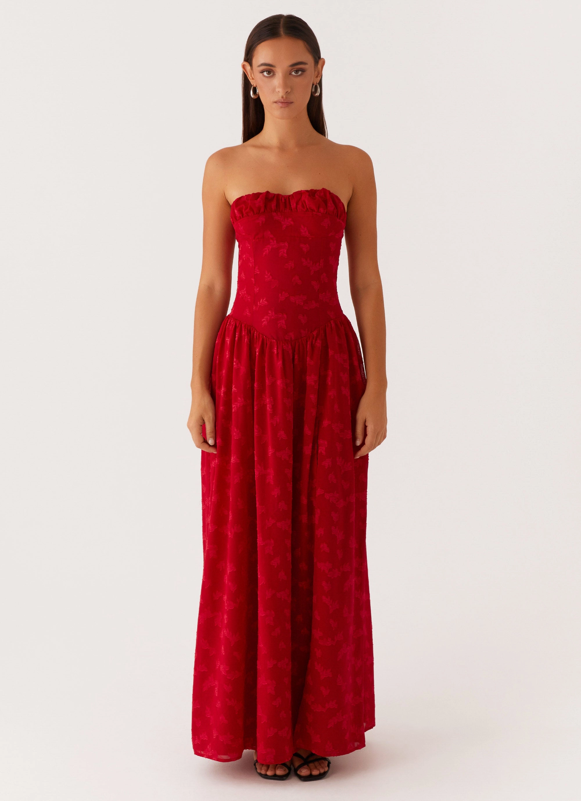 Light Rhythm Cozy Vibes Adira Maxi Dress - Red