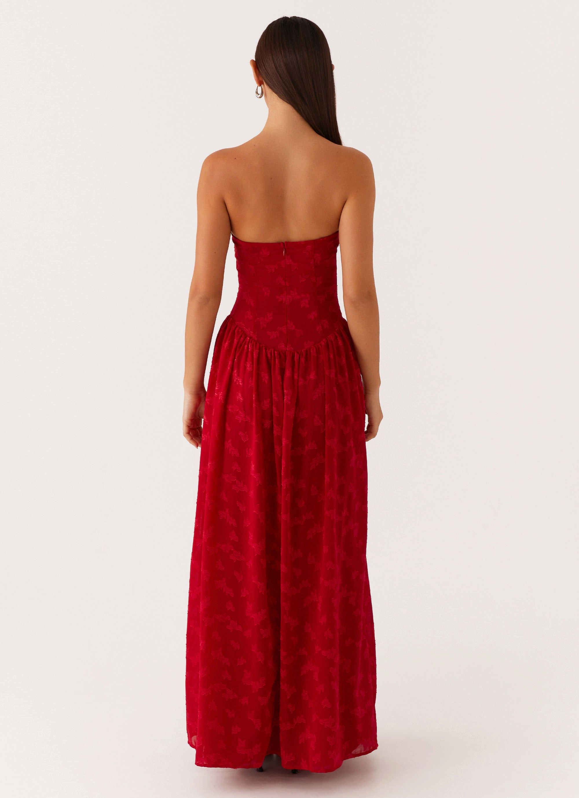 Adira Maxi Dress - Red Timeless Design Light Shape