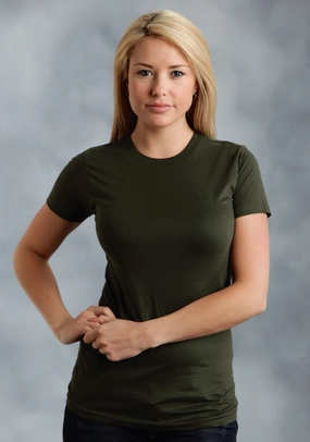 Ouray Womens Light Green 100% Cotton USA S/S Heather T-Shirt Summer Fashion