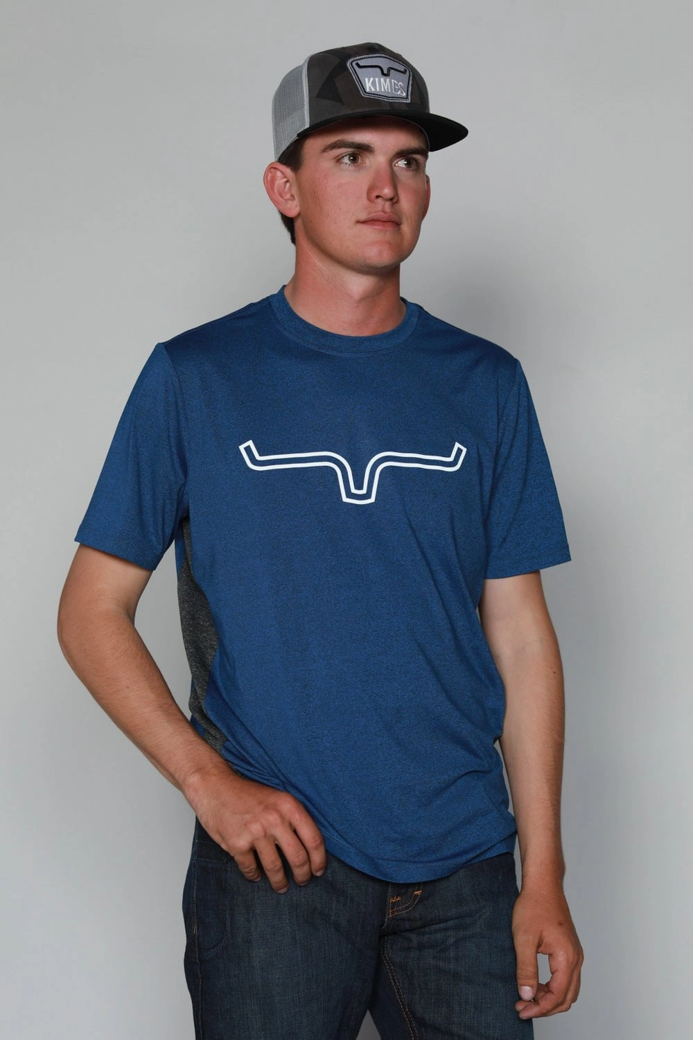 Fashion-Forward Stylish Element Kimes Ranch Mens Phase 2 Tech Tee Navy Polyester Blend S/S T-Shirt