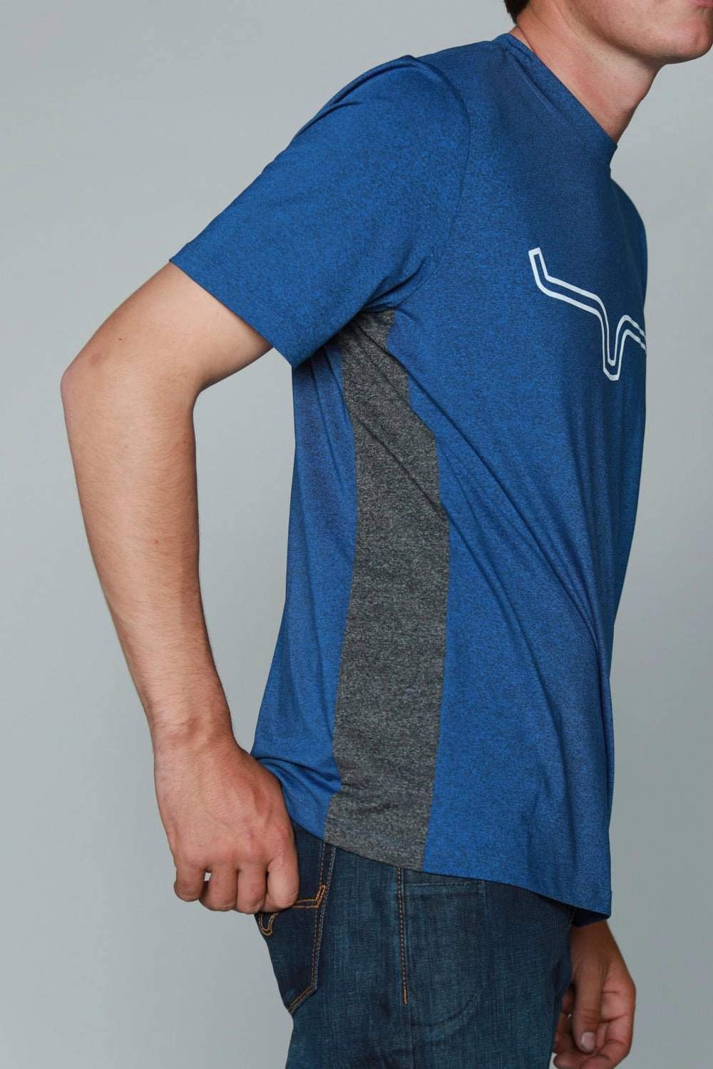 Perfect Fit Kimes Ranch Mens Phase 2 Tech Tee Navy Polyester Blend S/S T-Shirt