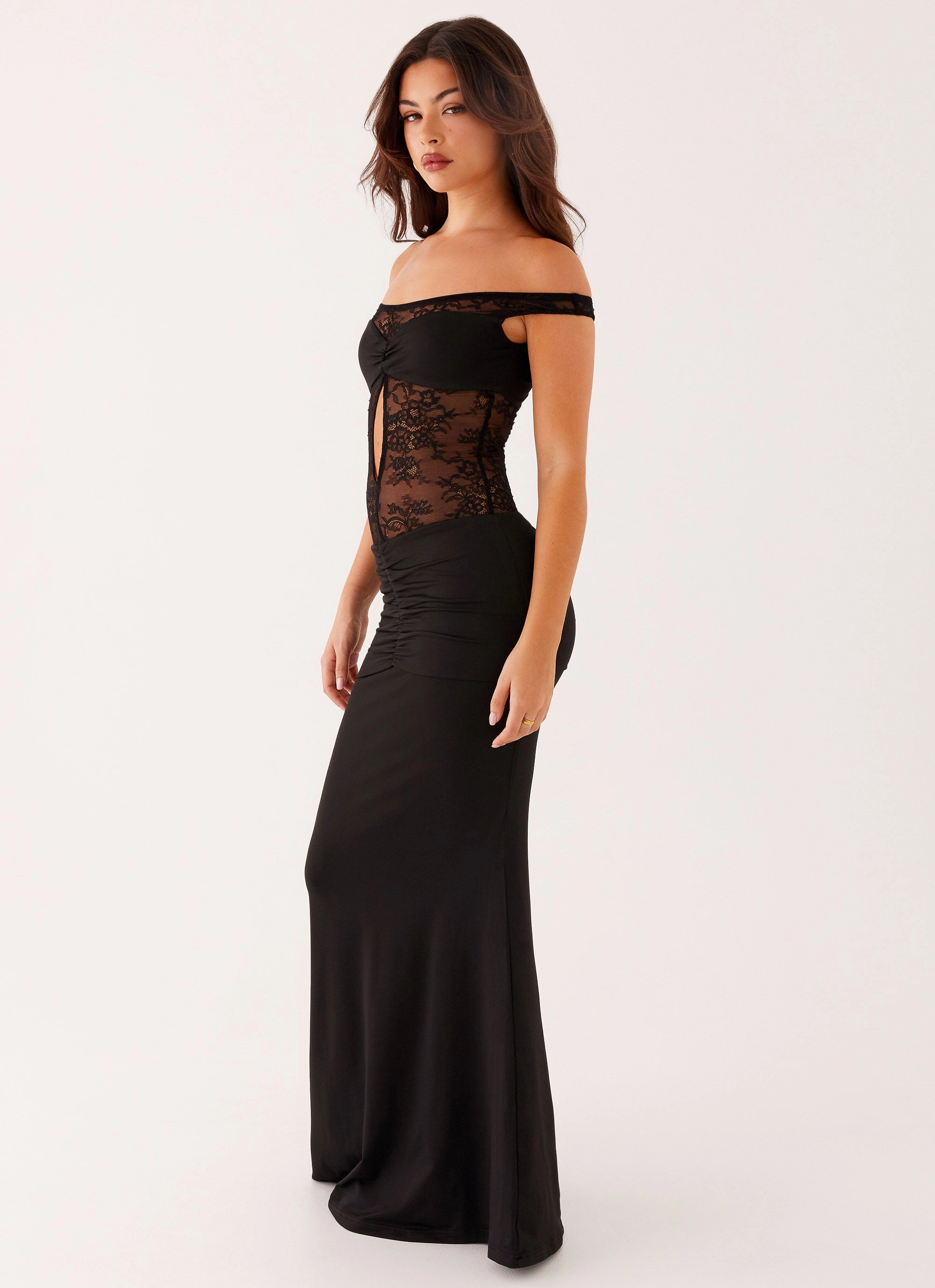 Virgo Maxi Dress - Black Soft Tones Smart Vibe