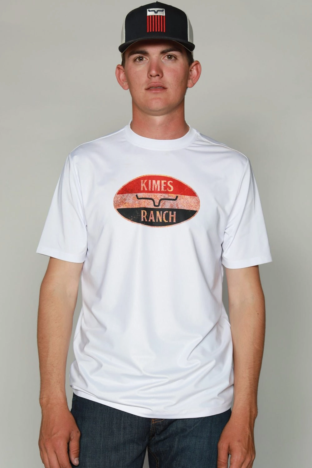 Limited Edition Classic Appeal Kimes Ranch Mens American Standard Tee Stone Polyester S/S T-Shirt