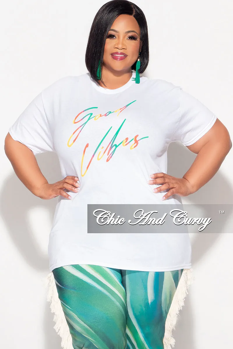 Secure fit Urban Fit Final Sale Plus Size "Good Vibes" Graphic T-Shirt