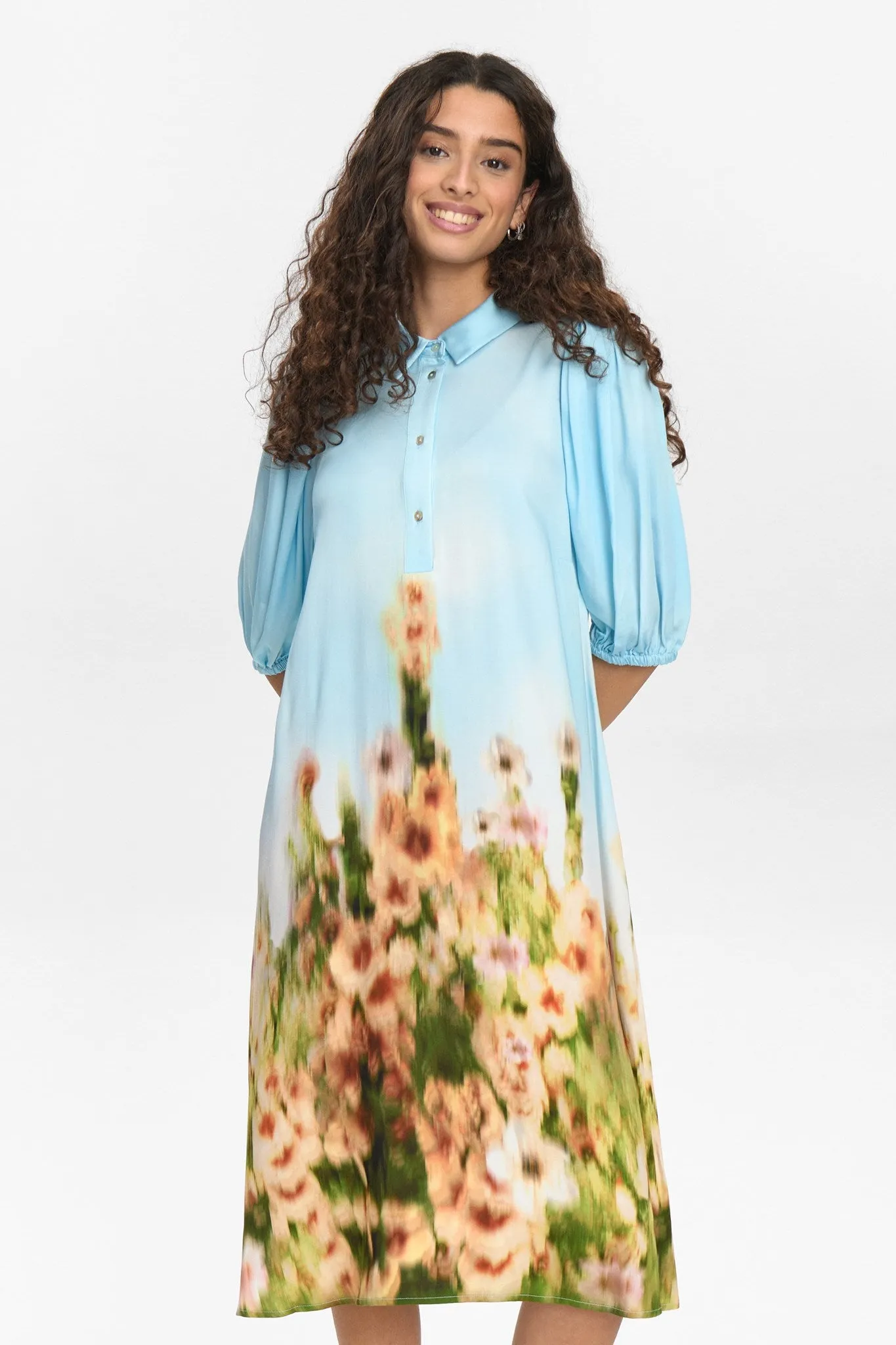 Silky Touch NUVIKKA DRESS - Baltic Sea