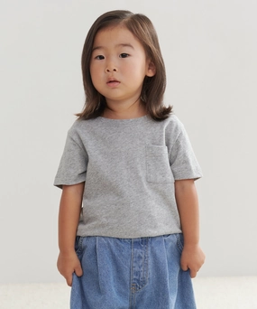 Convertible Sleeve Adaptation Kids' Vintage Pocket Tee