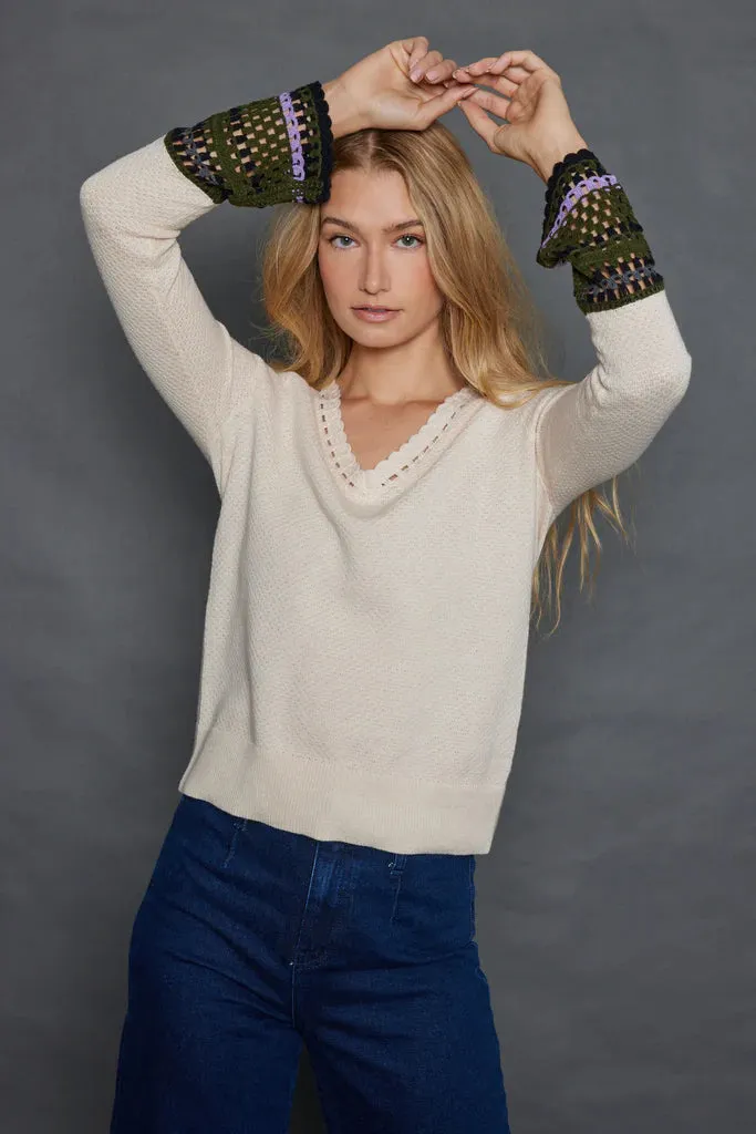 Lisa Todd Cuff Links Sweater Recycled Polyester