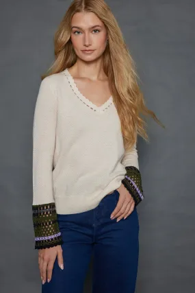 Lisa Todd Cuff Links Sweater Built In Filter Layer