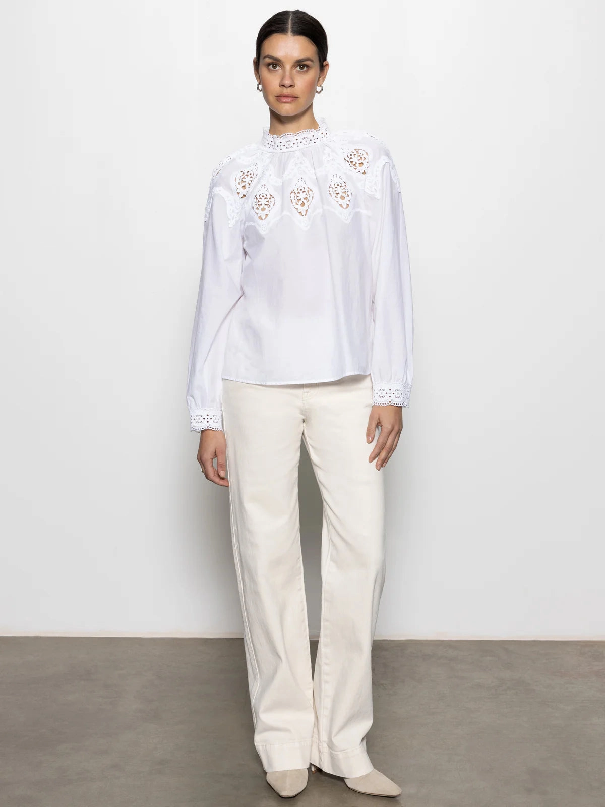 Sanctuary Lace Popover Blouse ZeroWastePattern