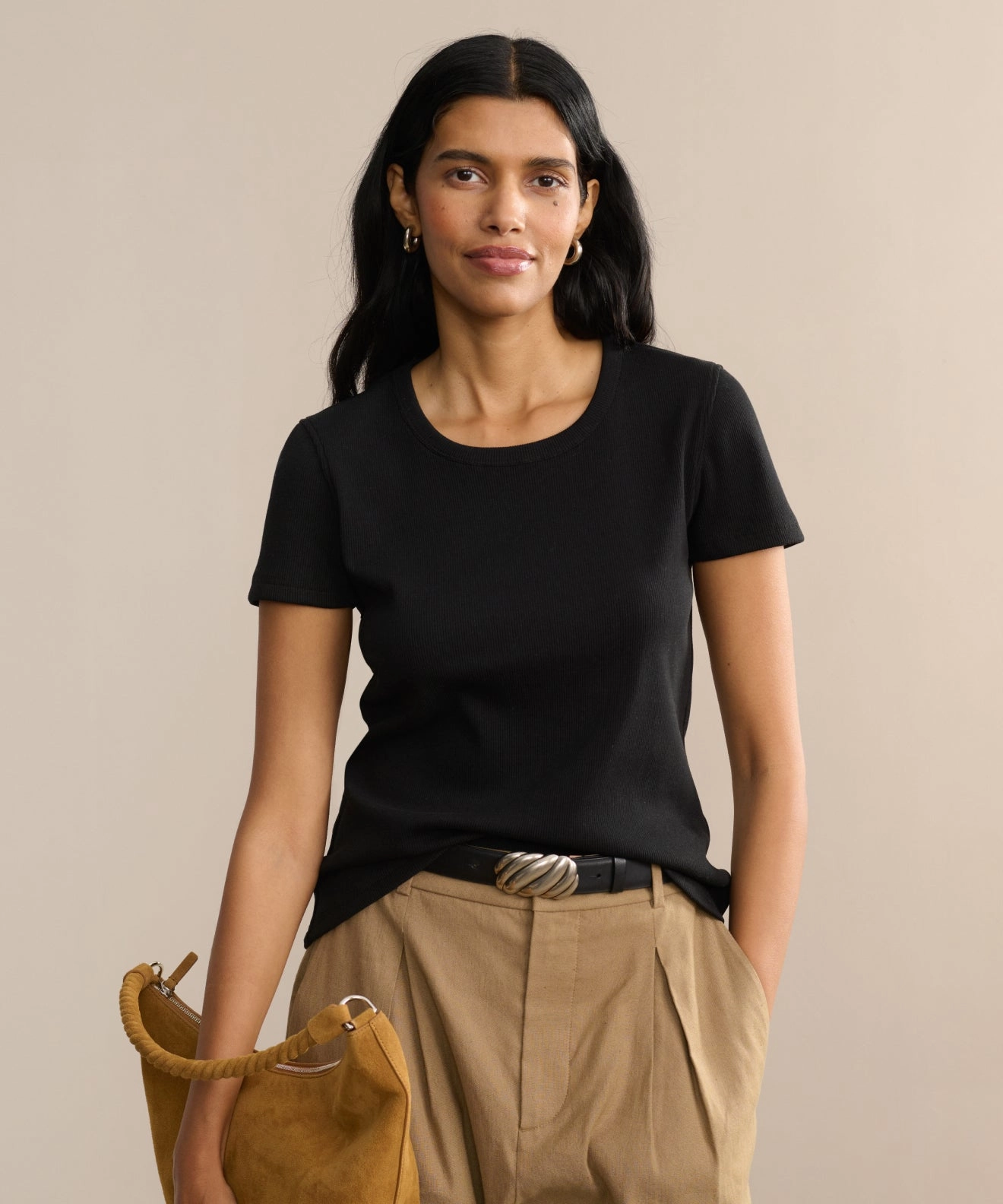 Rib Tee Roll Up Sleeve System LowProfileZipperSystem