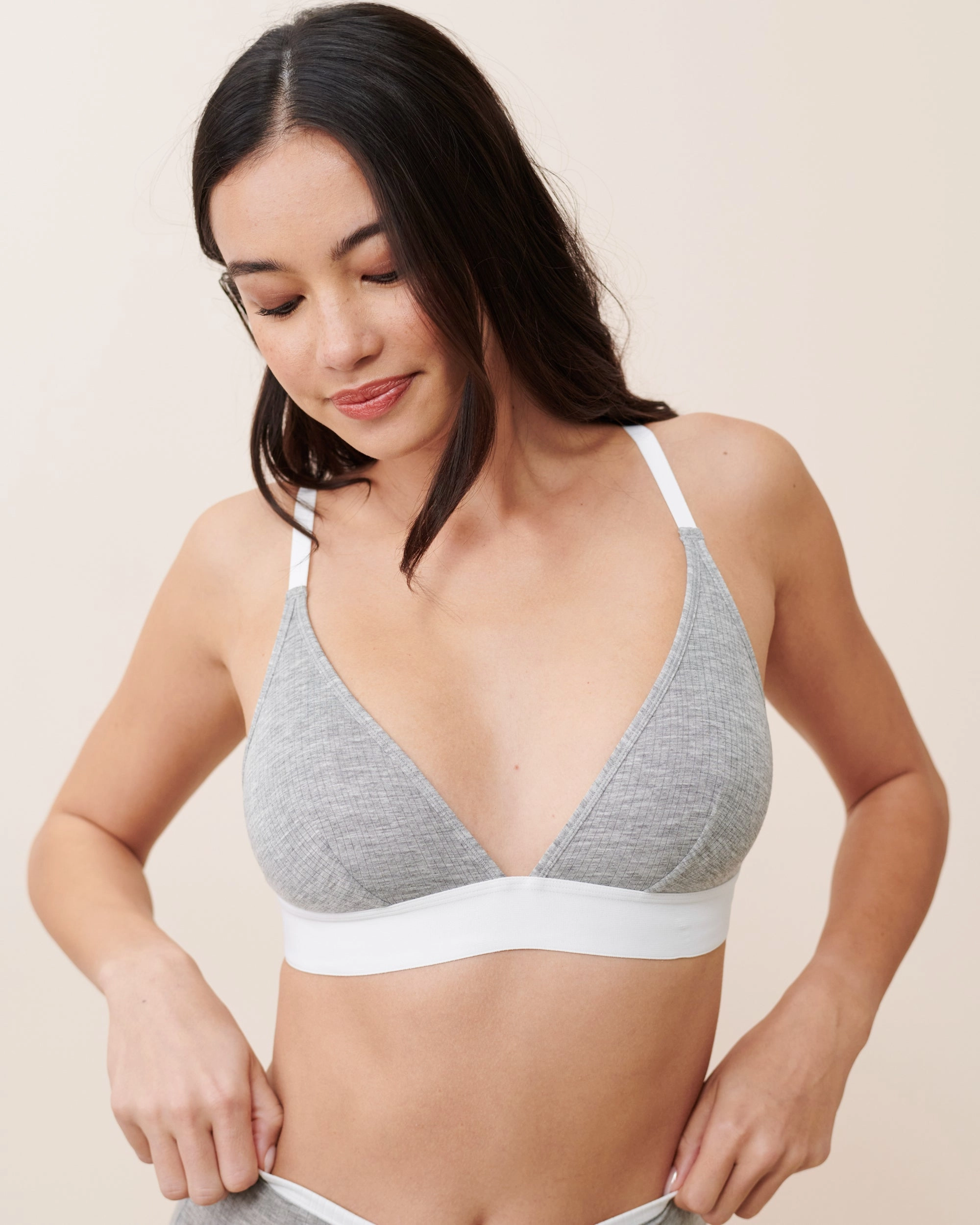 EcoFriendly Dye Process Whipped Triangle Bralette