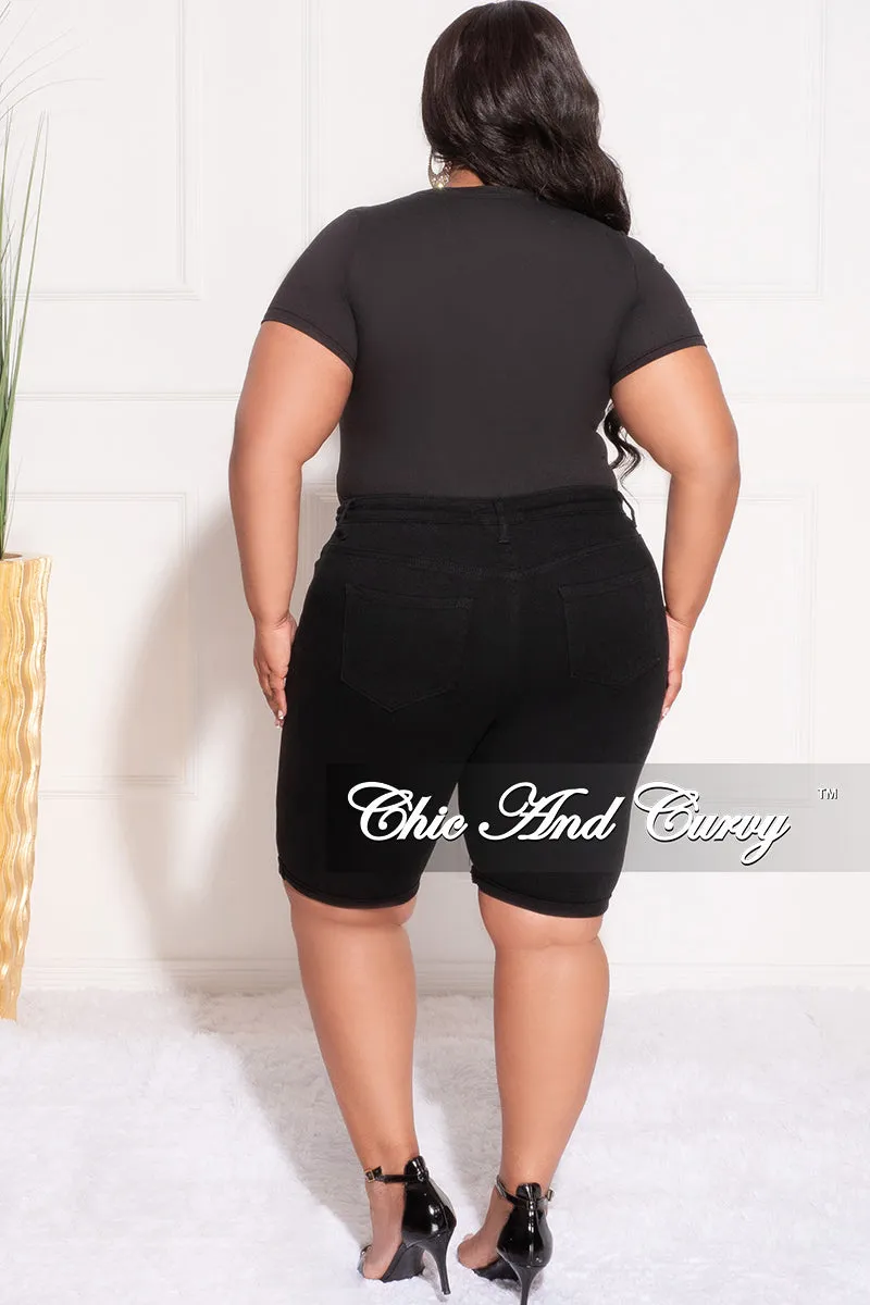 Final Sale Plus Size Lace Up Crop Top in Black Active Comfort Fit