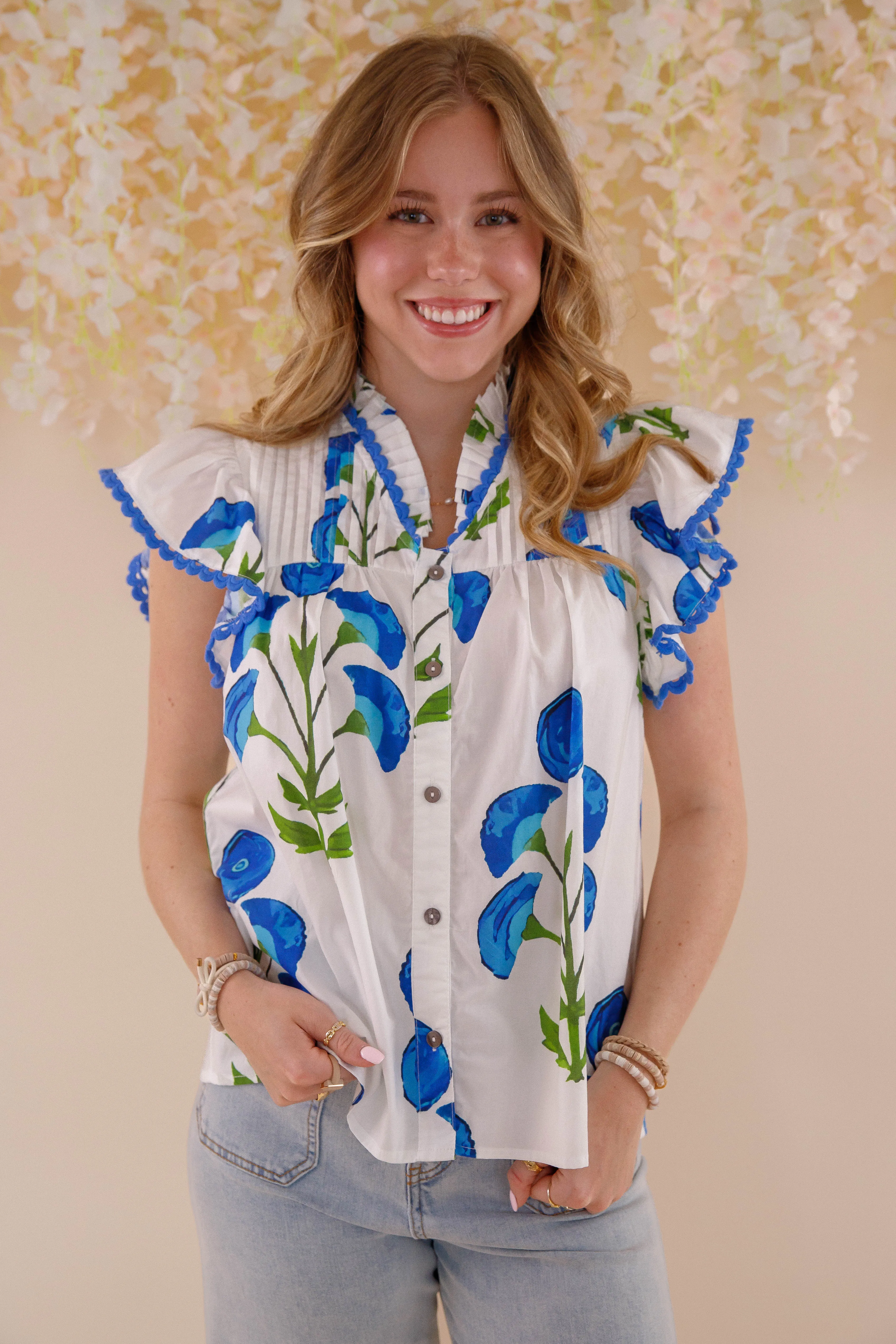 Eco Dye Process It's Been Done Blouse-White