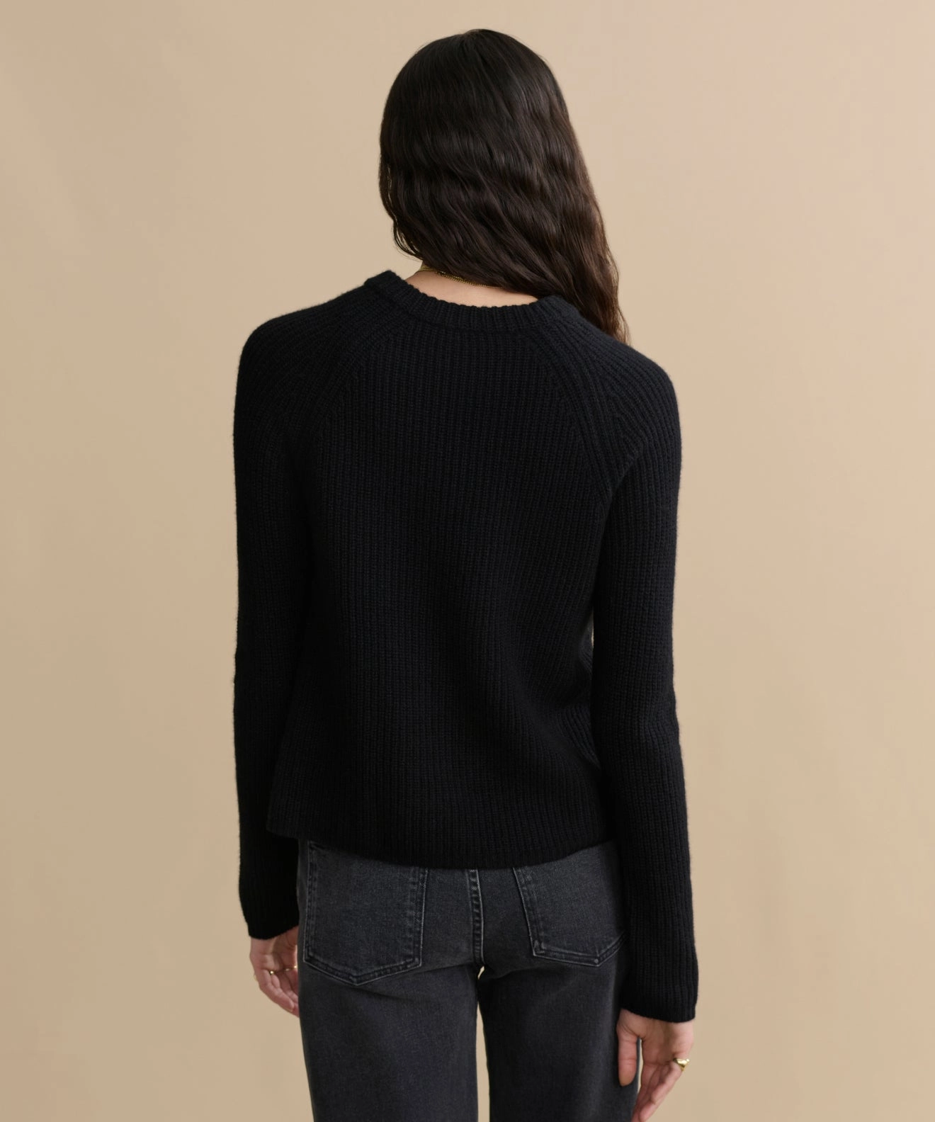 Functional Drape Cashmere Fisherman Sweater