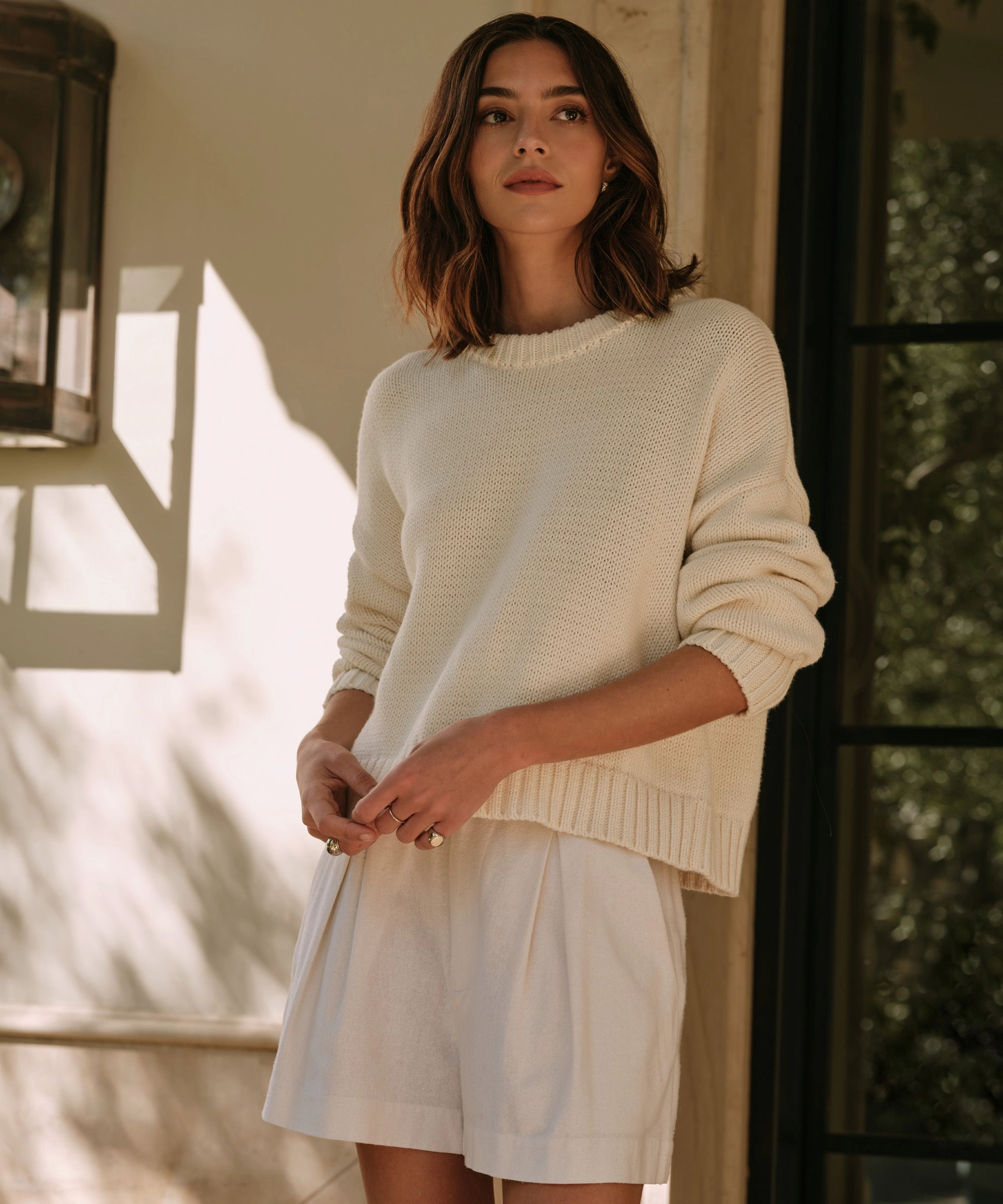 Under Jacket Biodegradable Fiber Chloe Crewneck