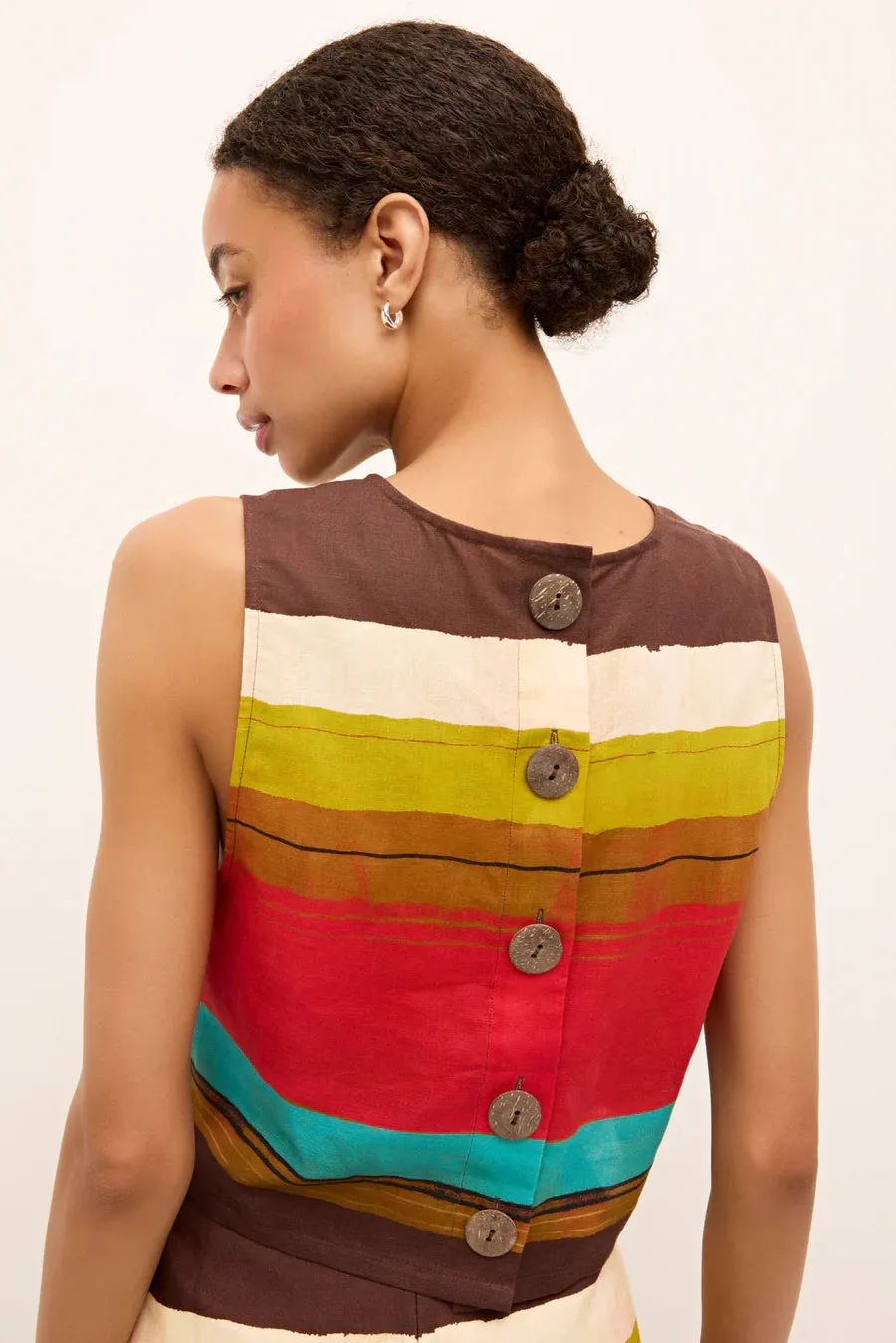 Marie Oliver Fallon Top Stretchable Neckline Temperature control