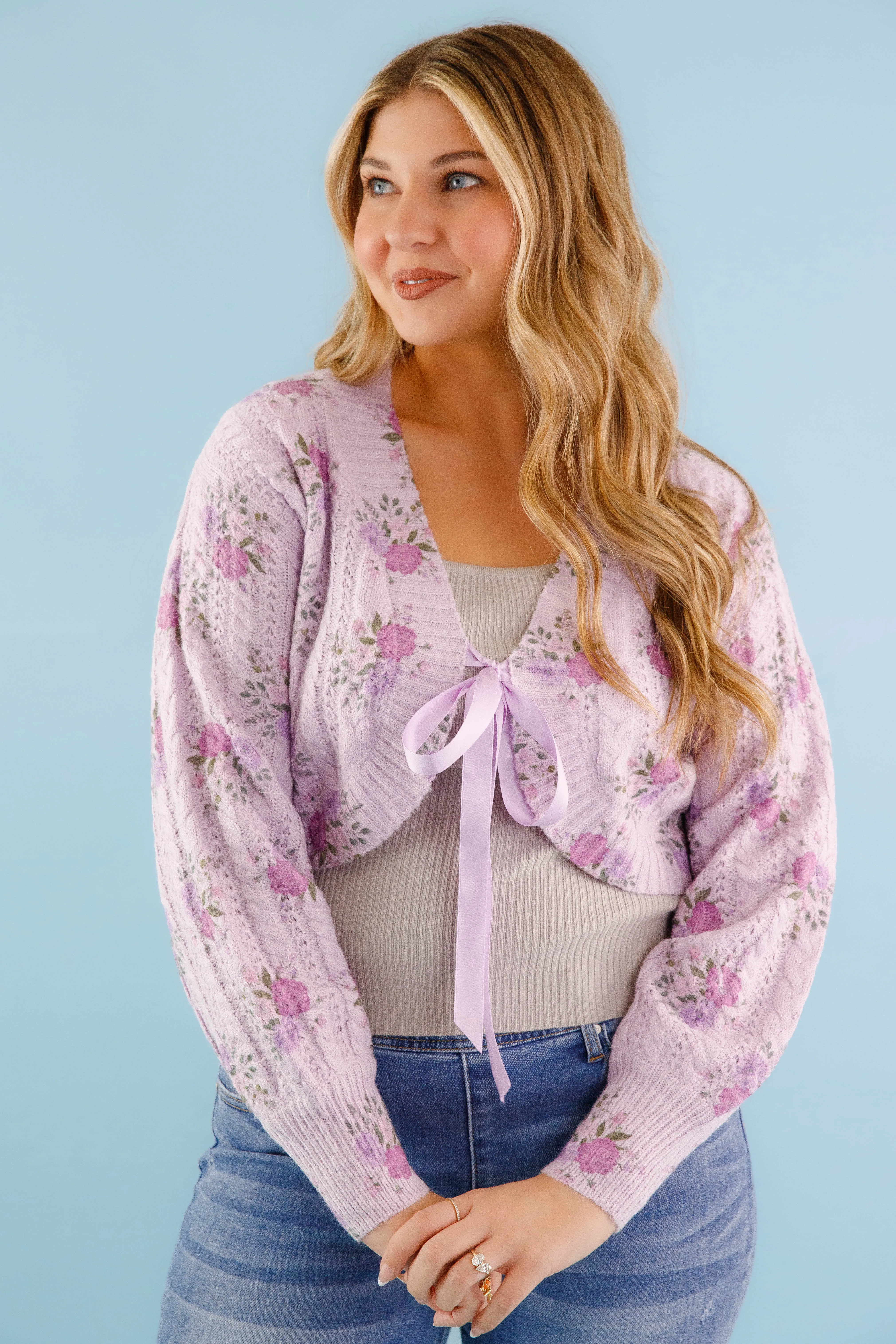 You And I Cardigan-Purple Reflective Detailing FourWayStretchFabric