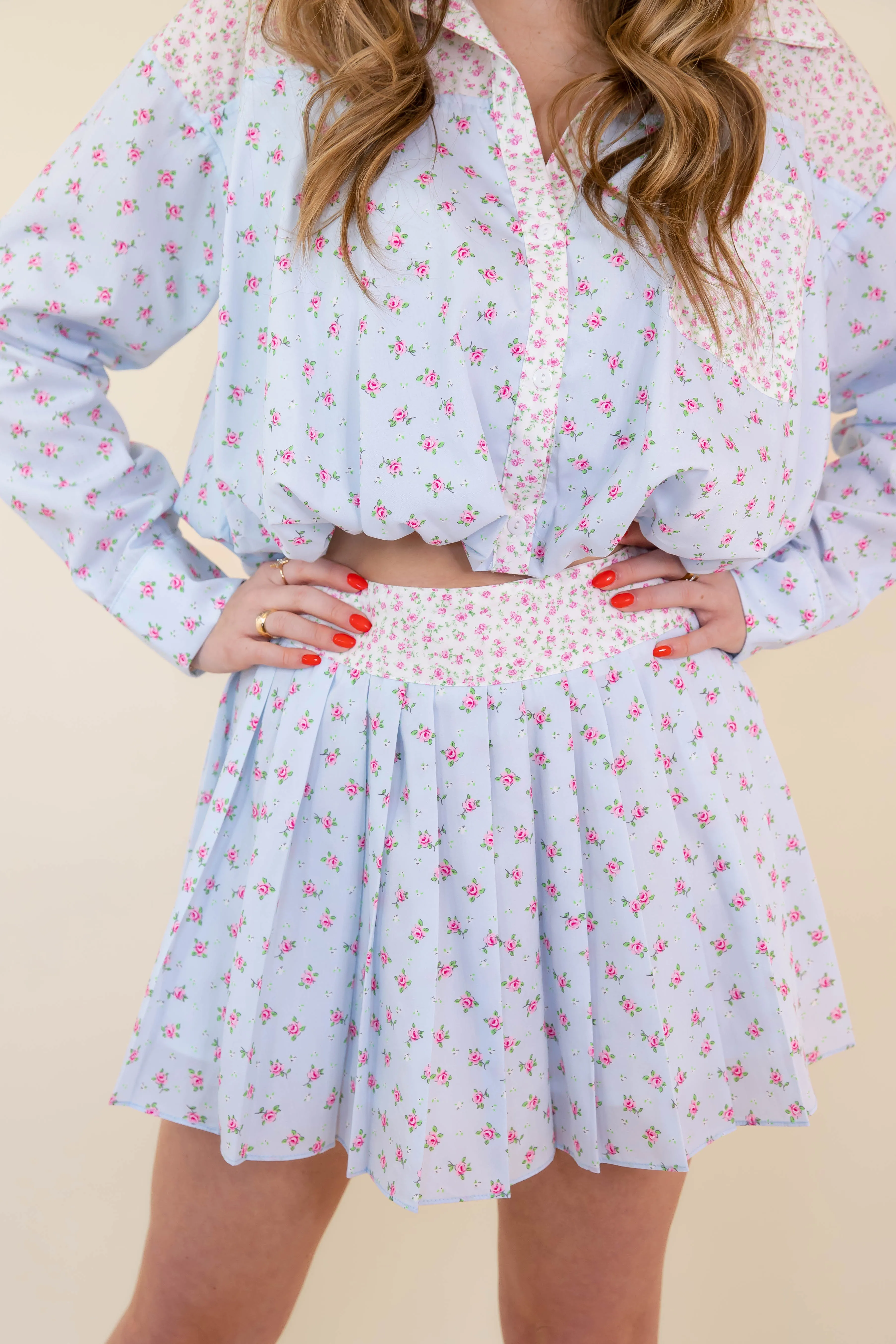 Your Best Days Pleated Mini Skirt EcoFriendlyDye