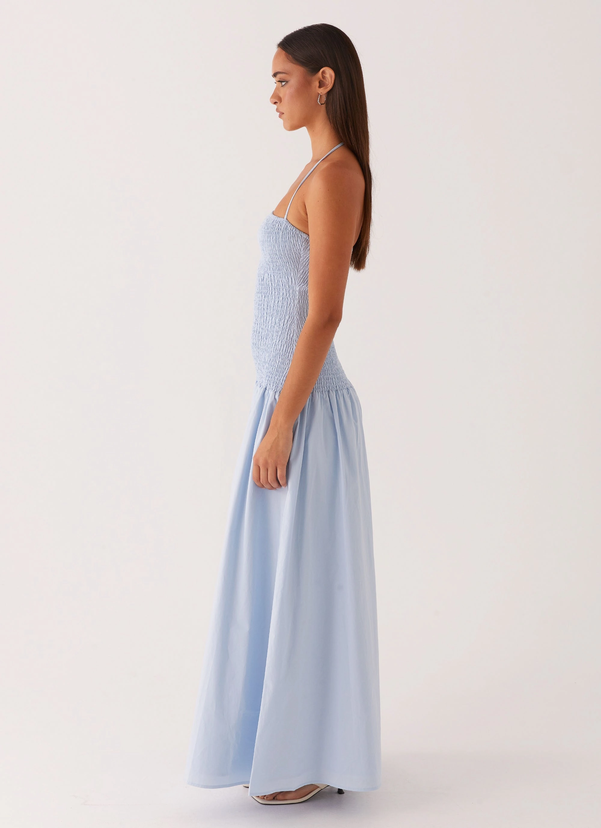 Sleek And Stylish Zahra Maxi Dress - Blue