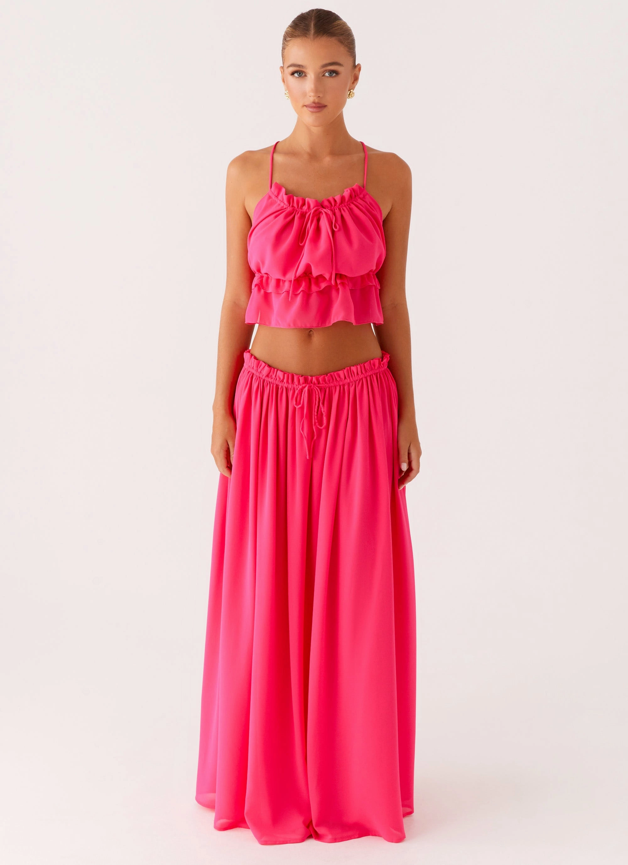 Zaya Backless Top - Fuchsia Comfortable Wear